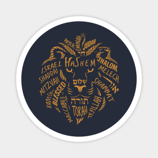 Lion of Judah Wordart Magnet